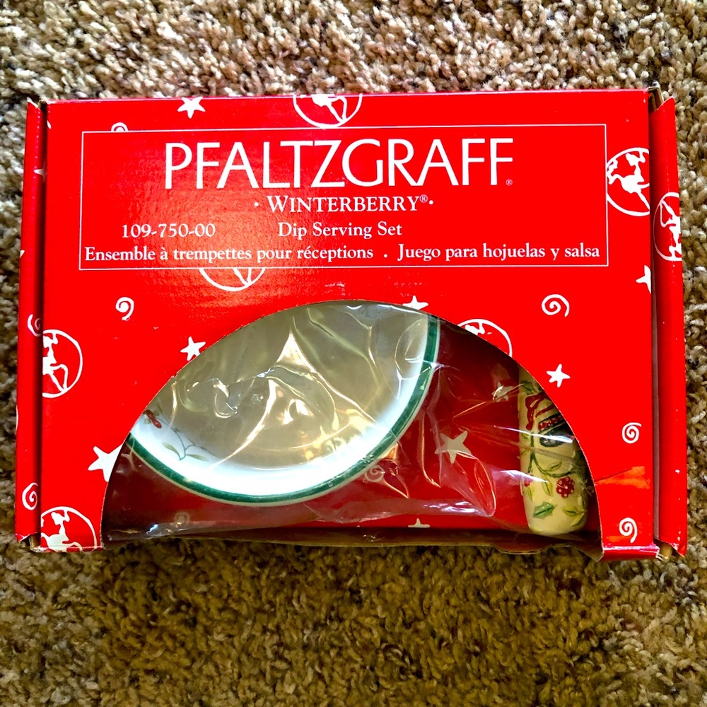 NEW in box Pfaltzgraff Winterberry Dip Mix Set, 12 0z